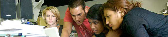 high school students looking